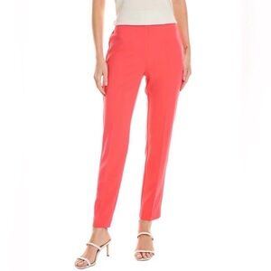 Anne Klein Hollywood Pull-On Slim Leg Ankle Pants Red Pear Size XXS